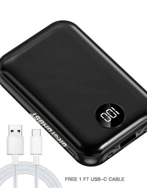 Load image into Gallery viewer, Portable Charger 10000Mah Power Bank with 2 Inputs &amp; Dual LED Light Huge Capacity Backup Battery with LCD Display, Compatible with Smart Phones,Android Phone,Tablet and More
