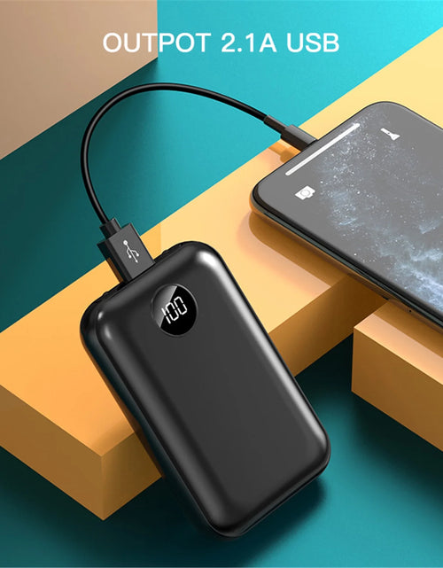 Load image into Gallery viewer, Portable Charger 10000Mah Power Bank with 2 Inputs &amp; Dual LED Light Huge Capacity Backup Battery with LCD Display, Compatible with Smart Phones,Android Phone,Tablet and More

