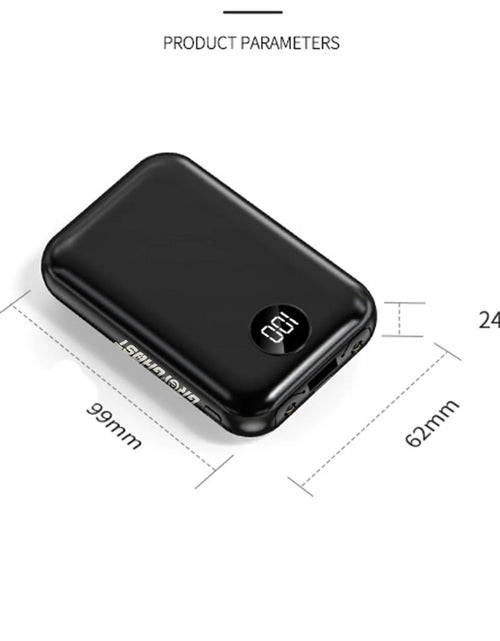 Load image into Gallery viewer, Portable Charger 10000Mah Power Bank with 2 Inputs &amp; Dual LED Light Huge Capacity Backup Battery with LCD Display, Compatible with Smart Phones,Android Phone,Tablet and More
