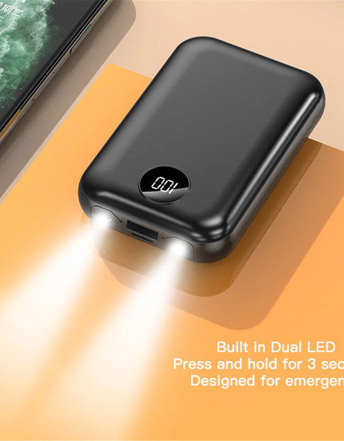 Load image into Gallery viewer, Portable Charger 10000Mah Power Bank with 2 Inputs &amp; Dual LED Light Huge Capacity Backup Battery with LCD Display, Compatible with Smart Phones,Android Phone,Tablet and More
